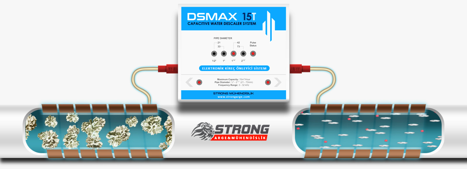 elektronik kireç önleyici strong dsmax otel ve tatil köylerinde kireç önleyici